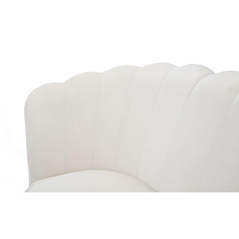 Sofá Vienna Crema 130x74x84 cm – Estilo chic y suavidad contemporánea