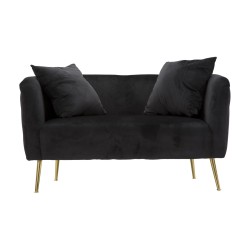 Sofá negro Bucarest 127x74x71 cm – Diseño elegante y presencia refinada