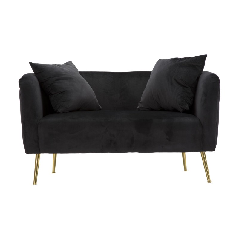 Sofá negro Bucarest 127x74x71 cm – Diseño elegante y presencia refinada