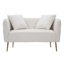 Sofá Bucarest color crema 127x74x73 cm – Refinamiento clásico y confort de lujo