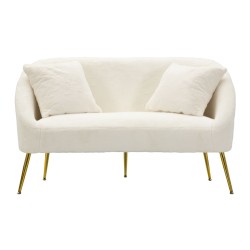 Sofá Soffy con cojines 137x69x79 cm – Comodidad envolvente y estilo de alta gama