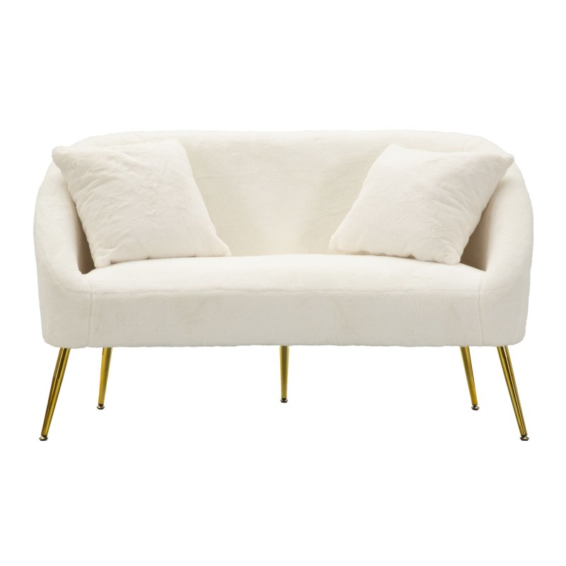 Sofá Soffy con cojines 137x69x79 cm – Comodidad envolvente y estilo de alta gama