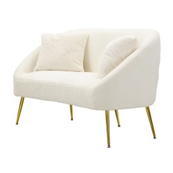 Sofá Soffy con cojines 137x69x79 cm – Comodidad envolvente y estilo de alta gama