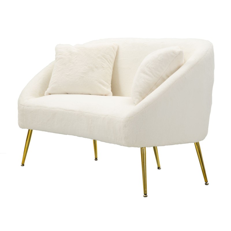 Sofá Soffy con cojines 137x69x79 cm – Comodidad envolvente y estilo de alta gama