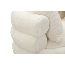 Sofá Soffy Plus con cojines 133x68x69 cm – Lujosa suavidad y diseño refinado