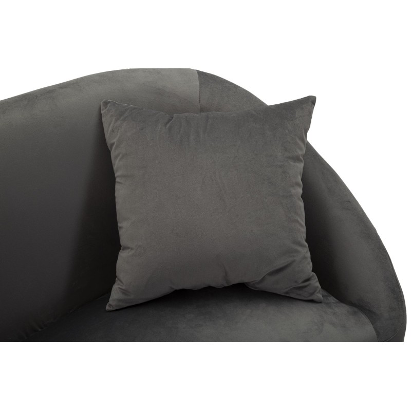 Sofá plateado con cojines 137x69x79 cm – Elegancia brillante y confort sofisticado