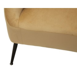 Sofá Browy con cojines 137x69x79 cm – Presencia cálida y confort de lujo