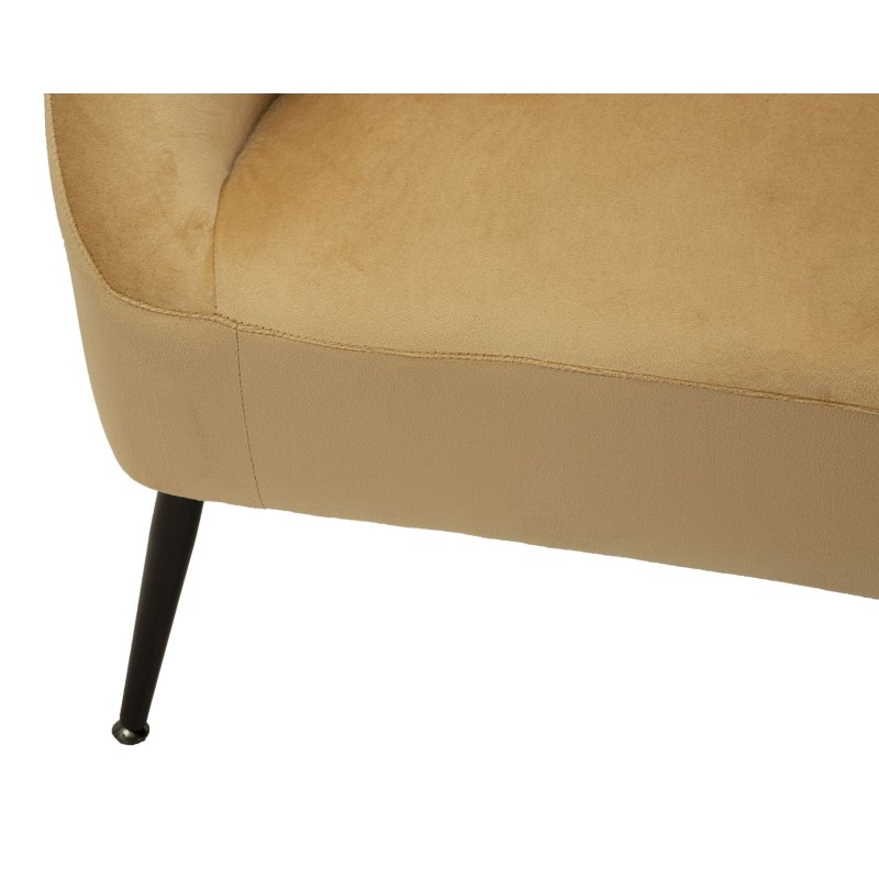 Sofá Browy con cojines 137x69x79 cm – Presencia cálida y confort de lujo