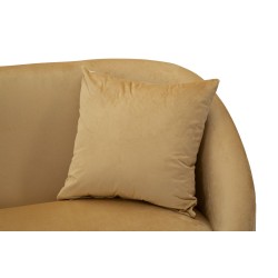 Sofá Browy con cojines 137x69x79 cm – Presencia cálida y confort de lujo