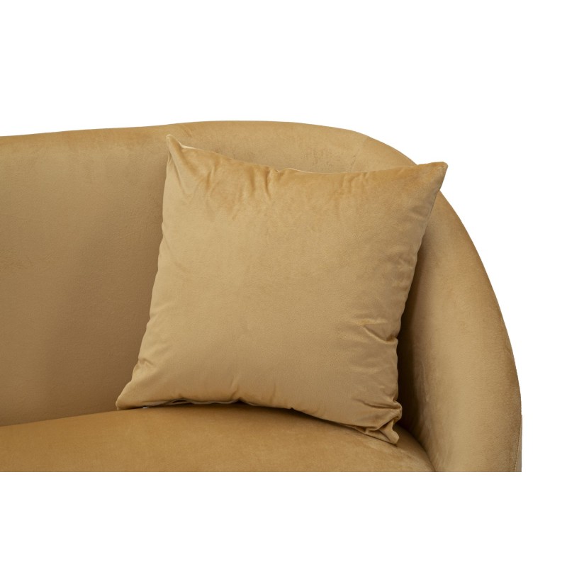 Sofá Browy con cojines 137x69x79 cm – Presencia cálida y confort de lujo