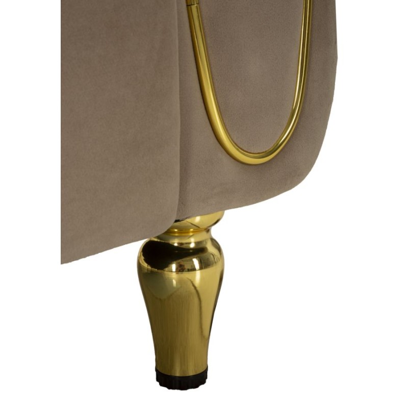 Sofá Alma gris con cojines 155x81x71 cm – Elegancia discreta y diseño moderno