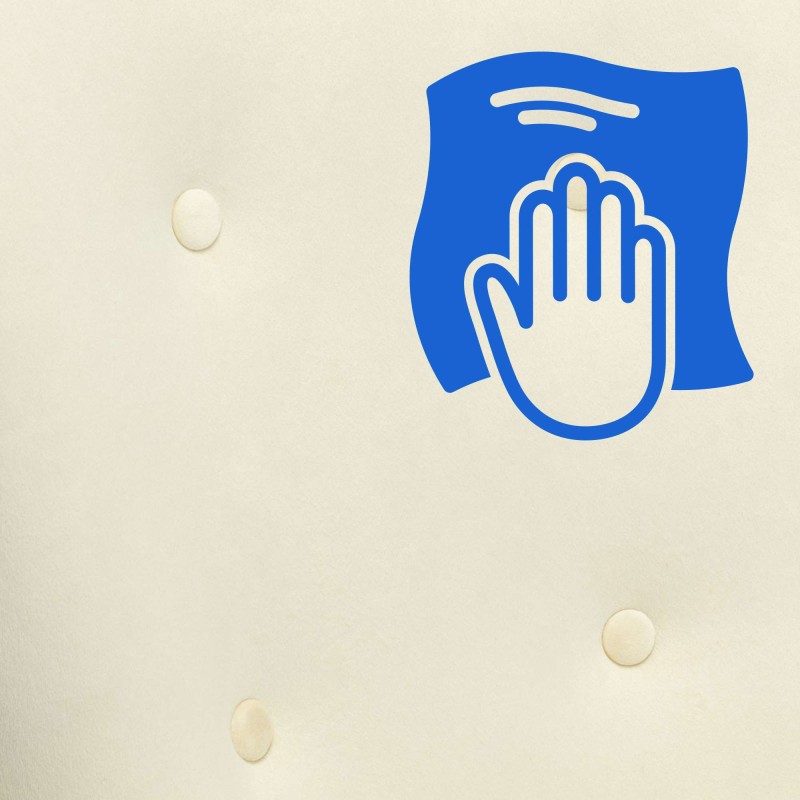 mecedora de terciopelo Sanka crema