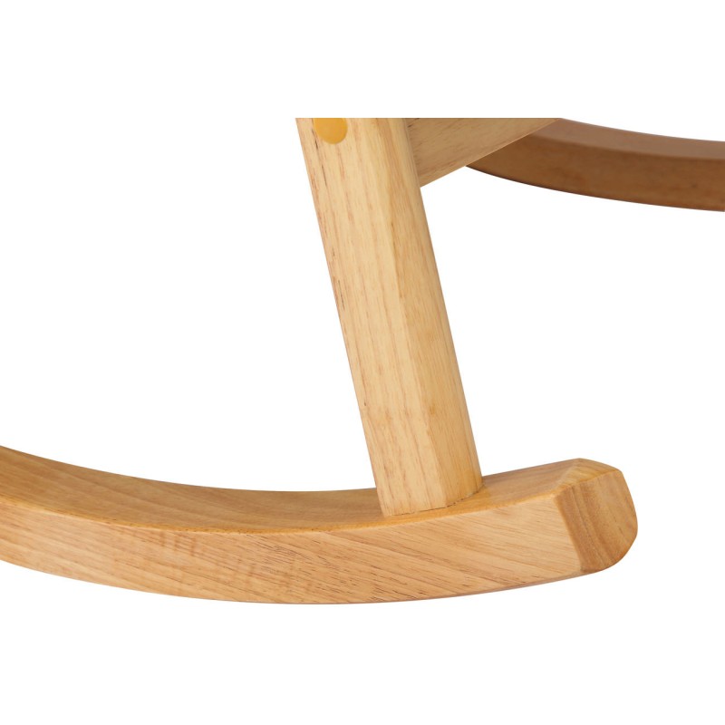 Mecedora Morelia en tela natural verde claro