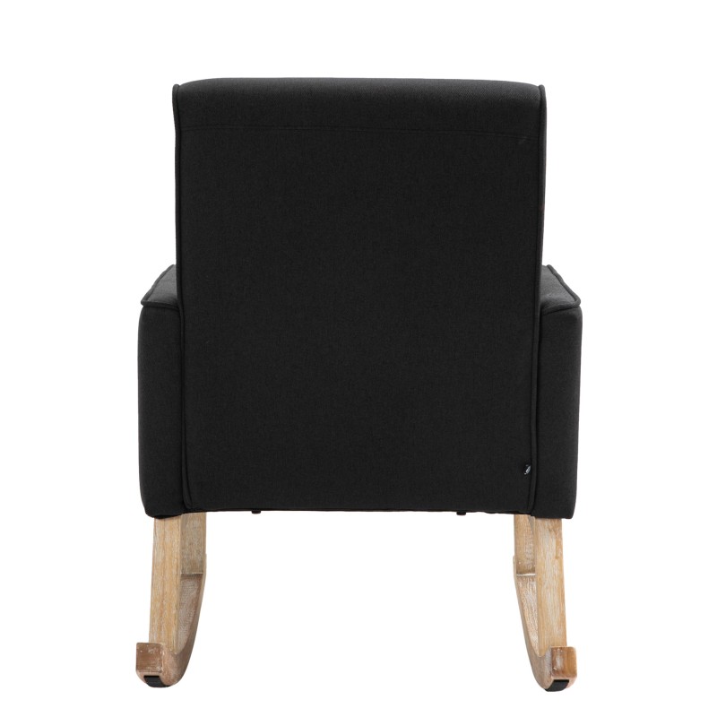 Mecedora de ensueño en tela negro