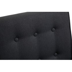 Mecedora de ensueño en tela negro