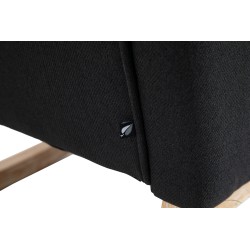 Mecedora de ensueño en tela negro