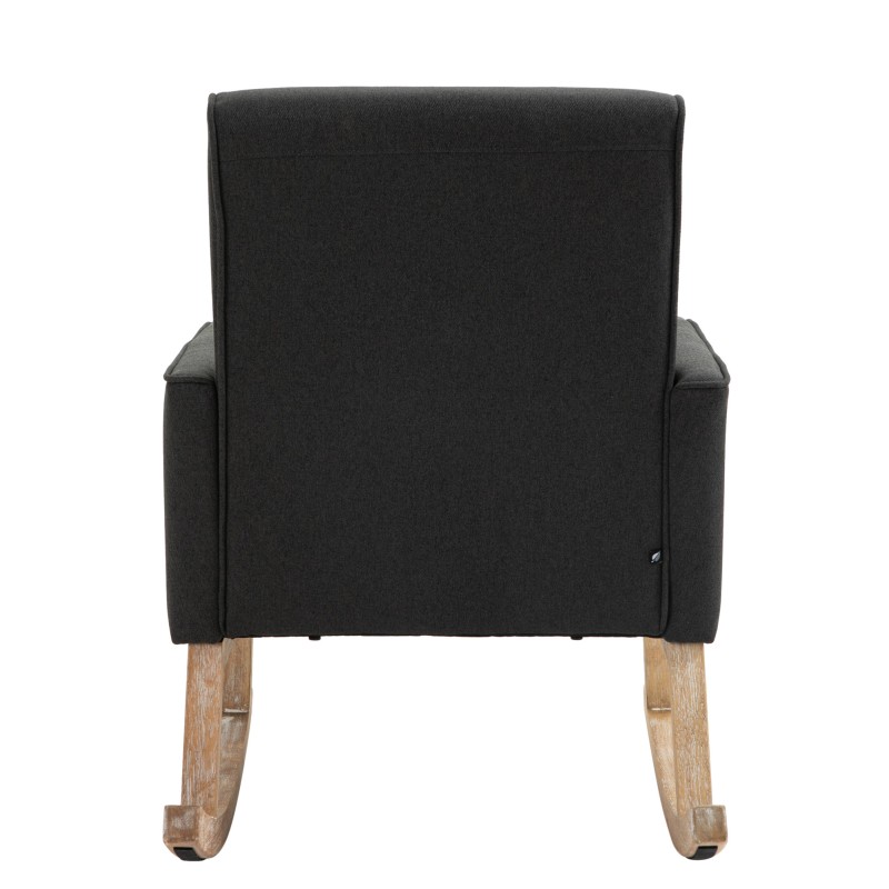 Mecedora de ensueño en tela gris oscuro