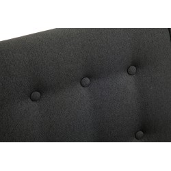 Mecedora de ensueño en tela gris oscuro