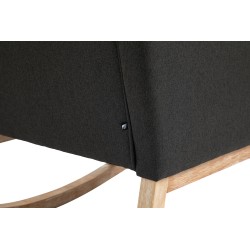 Mecedora de ensueño en tela gris oscuro