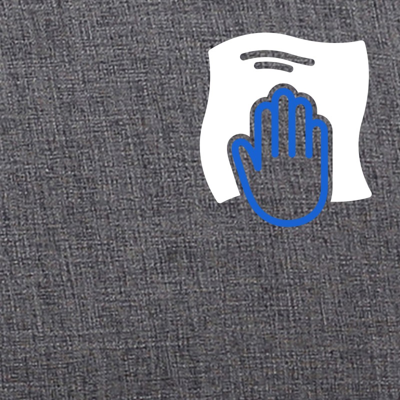 Mecedora Morelia en tela de nogal gris claro