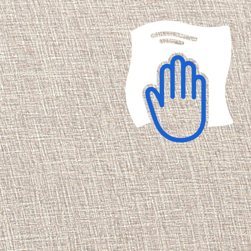 Mecedora Morelia en tela de nogal crema