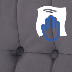 Silla mecedora de terciopelo de Saltillo natural/gris