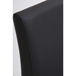 Taburete de bar Panama E en polipiel gris