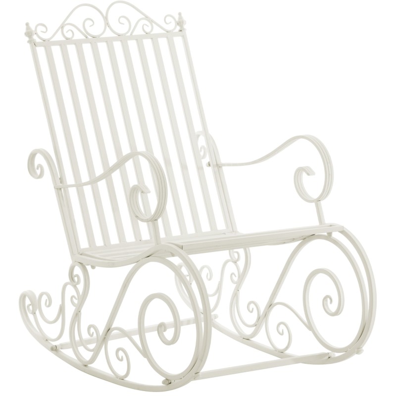 Silla mecedora Smilla blanco