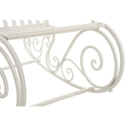 Silla mecedora Smilla blanco