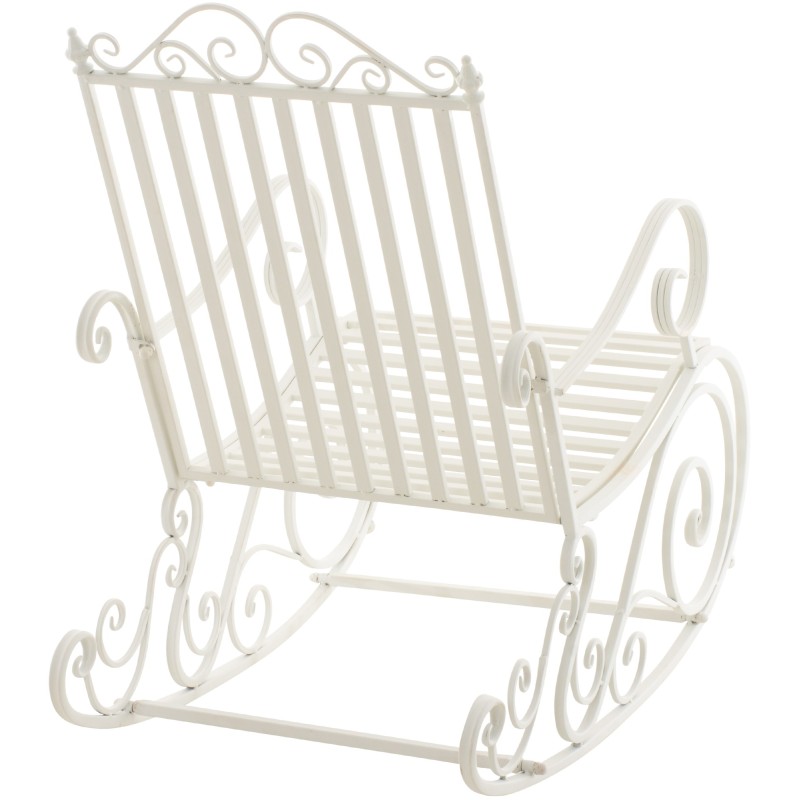 Silla mecedora Smilla blanco