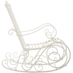 Silla mecedora Smilla blanco