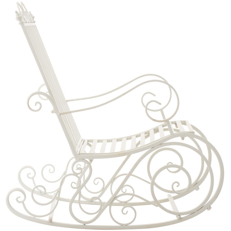 Silla mecedora Smilla blanco