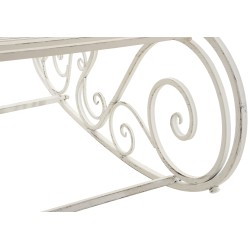 Silla mecedora Smilla blanco antiguo