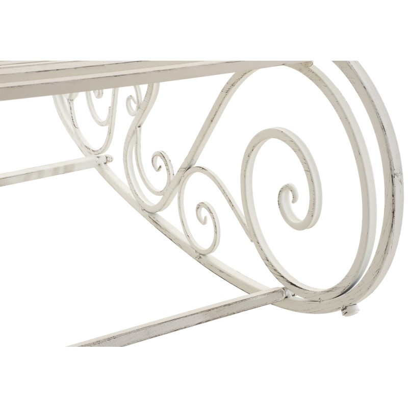 Silla mecedora Smilla blanco antiguo