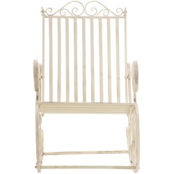 Silla mecedora Smilla crema antigua