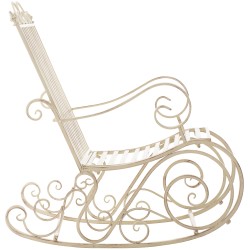 Silla mecedora Smilla crema antigua