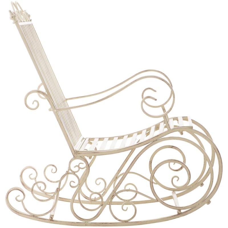 Silla mecedora Smilla crema antigua