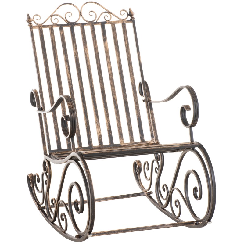 Silla mecedora Smilla bronce