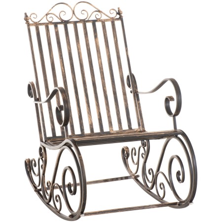 Silla mecedora Smilla bronce