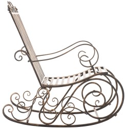 Silla mecedora Smilla bronce