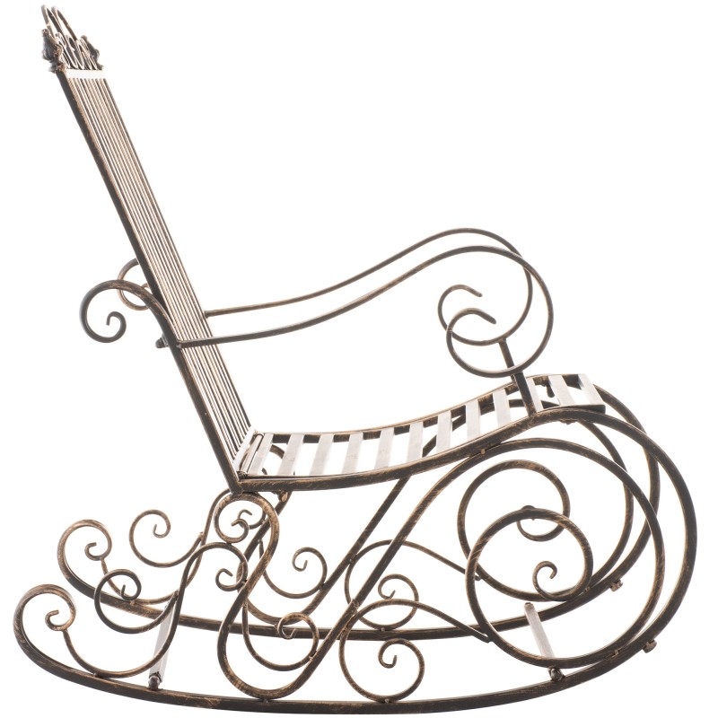 Silla mecedora Smilla bronce