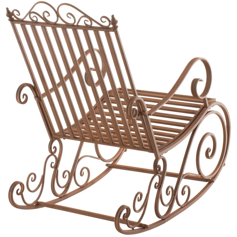 Silla mecedora Smilla marrón