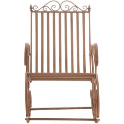 Silla mecedora Smilla marrón