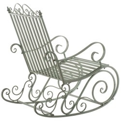 Silla mecedora Smilla verde antiguo