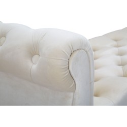 Banco Glam Paris color crema y dorado – Elegancia suprema 120x40x60