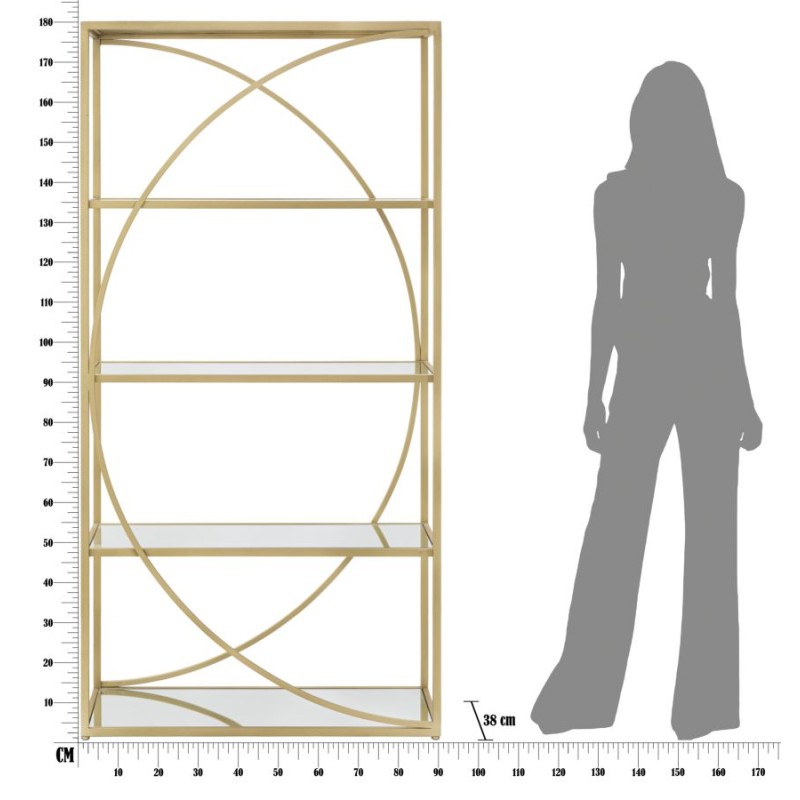 Estantería Glam Glamy – Verticalidad Radiante 90x38x180