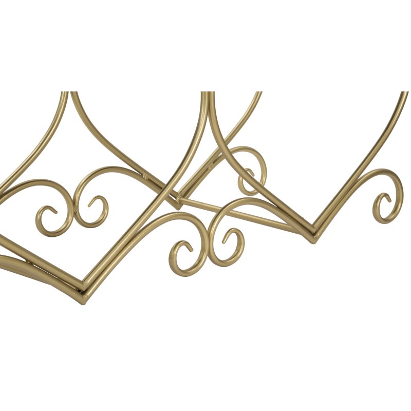 Banco Corazón Glam Cream – Suavidad Noble 105x37.5x51.5