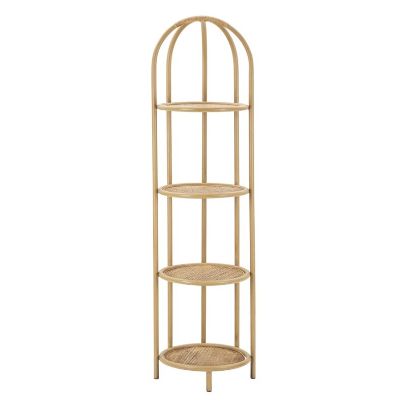 Estantería esquinera Panama de estilo bohemio chic – Stylish Freedom 40x38x150