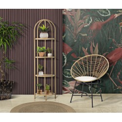 Estantería esquinera Panama de estilo bohemio chic – Stylish Freedom 40x38x150