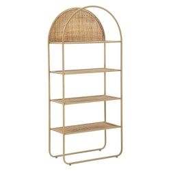 Estantería redonda estilo boho chic Panamá – Armonía natural 80x40x180